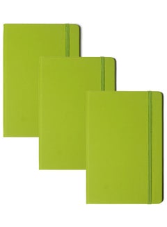 3-Piece A6 Journal Writing Notebook Green