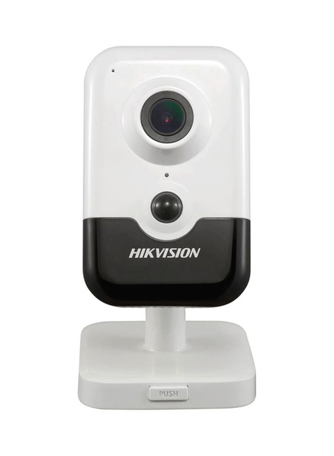 HIKVISION - DS-2CD2443G2-IW 4MP Wi-Fi Indoor Cube Network Camera, 2.8mm Lens, Human & Vehicle Detection, Digital WDR, IR Night Vision 10m, Built-in Mic & Speaker, Motion Detection, Supports microSD Slot up to 512GB, PoE/12VDC Power, ONVIF, RTSP - Image 1