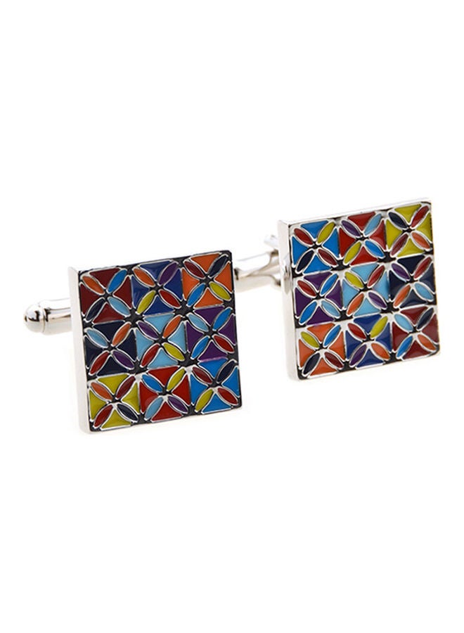 Copper Shirt Cufflinks Color Carve 