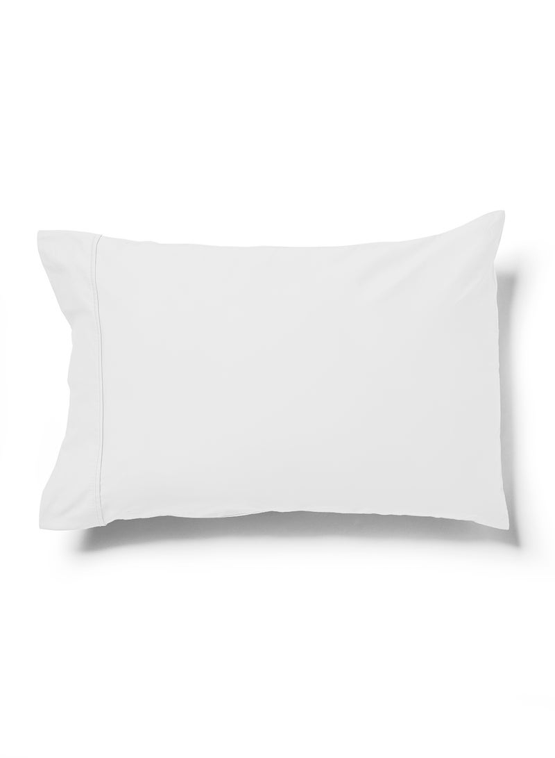 كاسافيا طقم أغطية وسائد فاخرة بحجم كينج مصنوعة من القطن بنسبة 100% ومكونة من 400 خيط قطن أبيض 20x40بوصة - Image 2