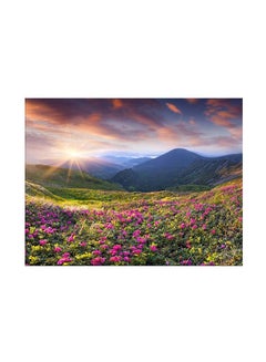 فاست برينت لوحة فنية للزينة من قماش الكانفاس بطبعة زهور من بونامايسون متعدد الألوان 45x30سم  - Image 1