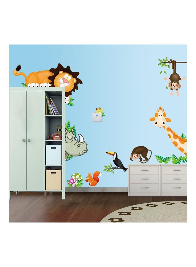 Fast Print Children'S Bedroom Cartoon Wall Sticker Multicolour 30x90cm - Image 1