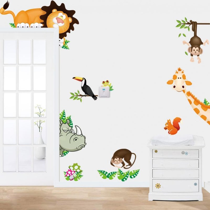 Fast Print Children'S Bedroom Cartoon Wall Sticker Multicolour 30x90cm - Image 2