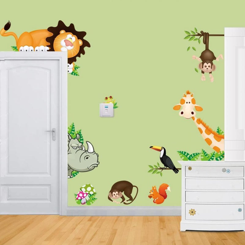 Fast Print Children'S Bedroom Cartoon Wall Sticker Multicolour 30x90cm - Image 3