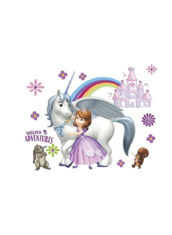 فاست برينت ملصق جداري لتزيين غرفة الأطفال برسمة أميرة كرتونية متعدد الألوان 60x45سم - Image 1