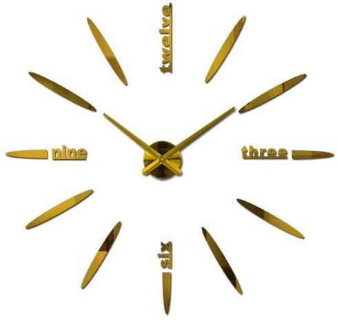 فاست برينت ملصق جداري ثلاثي الأبعاد إبداعي عري بتصميم ساعة حائط من الأكريليك العاكس يمكنك تعليقه بنفسك ومناسب لغرف النوم متعدد الألوان 180x90سم - Image 2