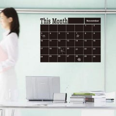 Fast Print Calendar Blackboard Wall Sticker Multicolour 90x60cm  - Image 2