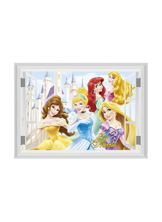 Fast Print Cartoon Disney Princess Children's Room Background Decoration Sticker Wallpaper Multicolour 70x50cm - Image 1