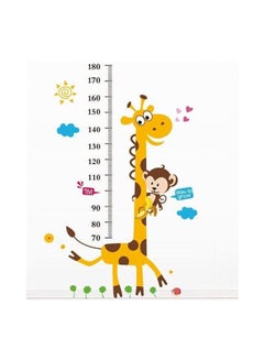 Fast Print Giraffe Animals Height Paste Children Cartoon Wall Sticker Multicolour 60x90cm  - Image 1