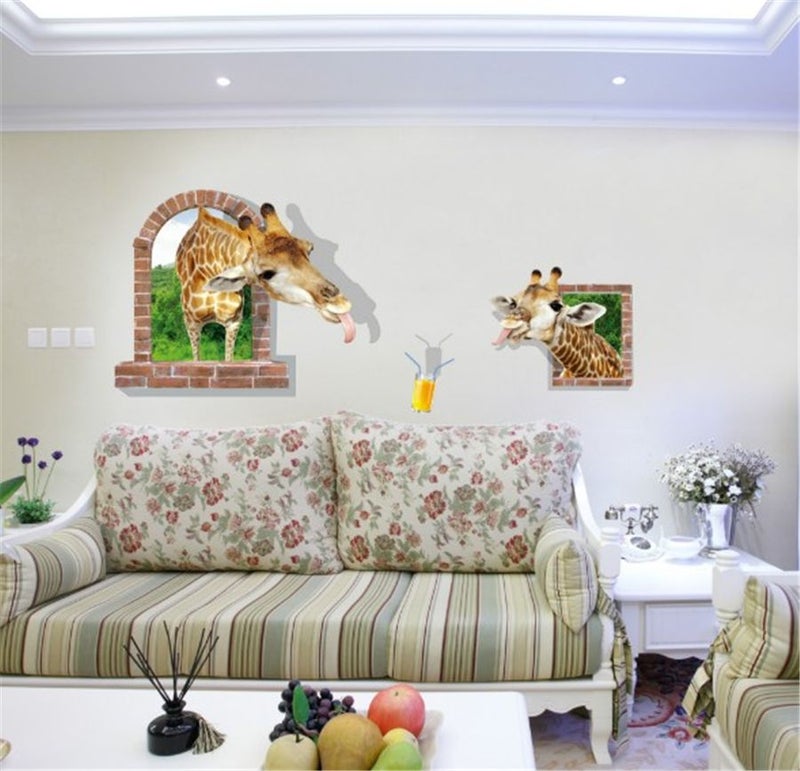 Fast Print 3D Self-Adhesive PVC  Wall Paper Sticker Multicolour 90x60cm - Image 2