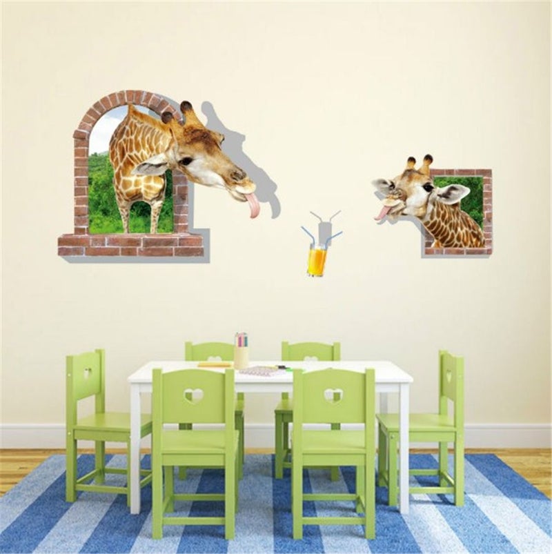 Fast Print 3D Self-Adhesive PVC  Wall Paper Sticker Multicolour 90x60cm - Image 4