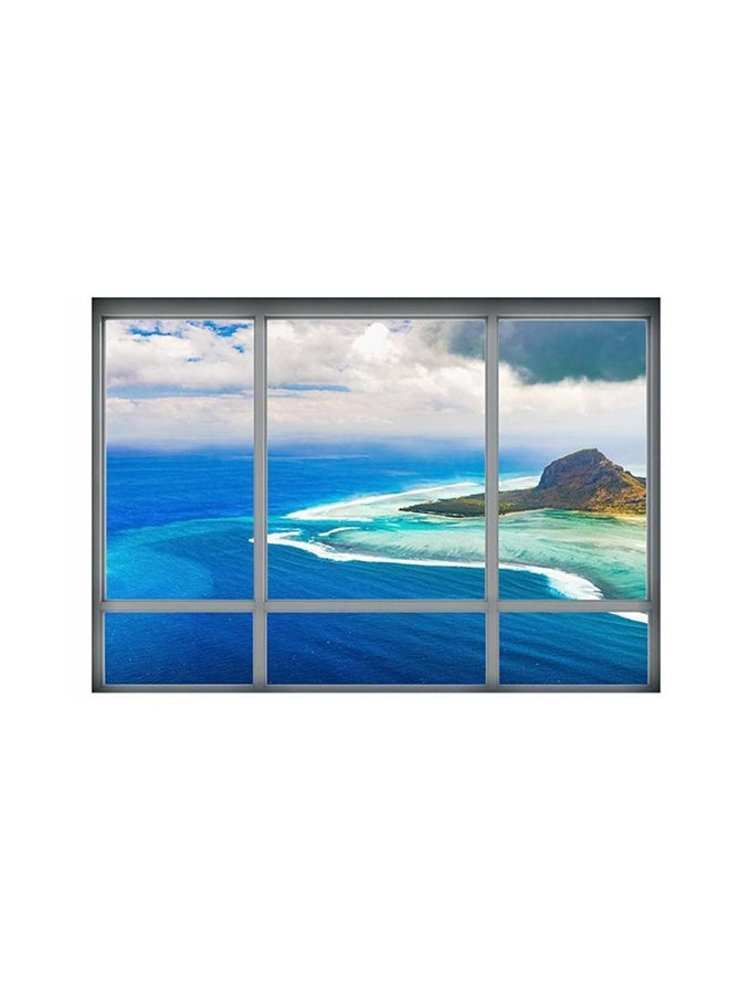 Fast Print False Window Landscape Scenery Wall Sticker Multicolour 45x65cm - Image 1