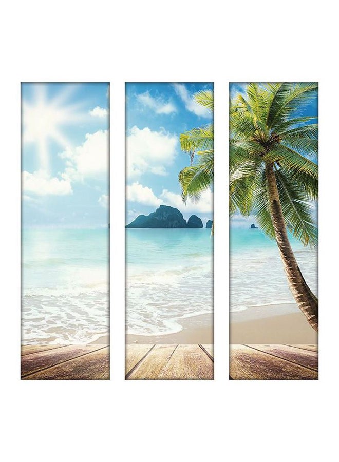 SASB Wall Painting For Home Decor Printed With Hidden Frame Multicolor 100x90x90cm