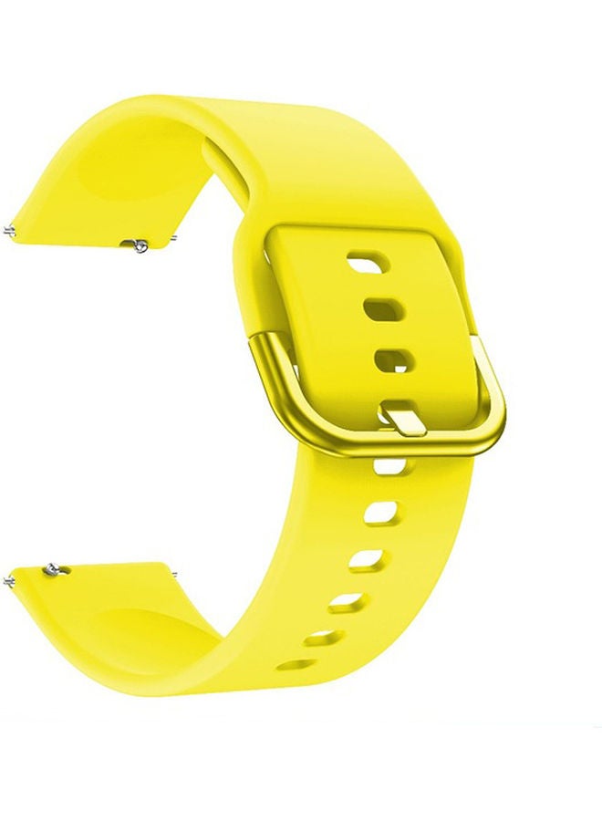Replacement Band For Samsung Galaxy Watch Active2 - 22mm Yellow - Image 1