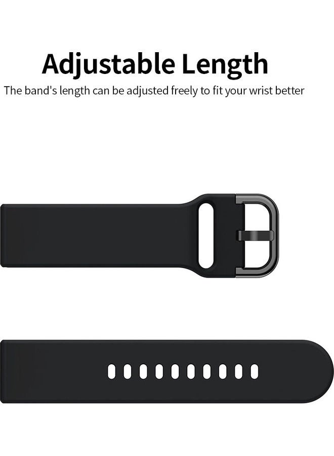 Replacement Band For Samsung Galaxy Watch Active2 - 20mm Black - Image 2