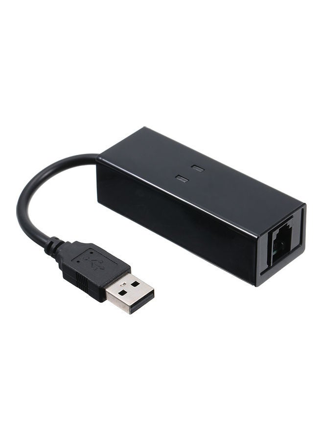 ماركة غير محددة - مجموعة من 3 أجهزة مودم فاكس بمنفذ USB 2.0 بدقة 56K متوافق مع ويندوز XP/ فيستا 7/8/10 أسود - Image 1