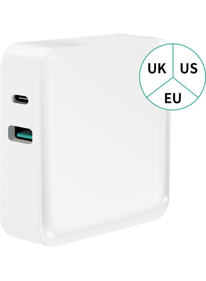 WLX-i8 2 Port USB Plus Type-C Charger White  - Image 3