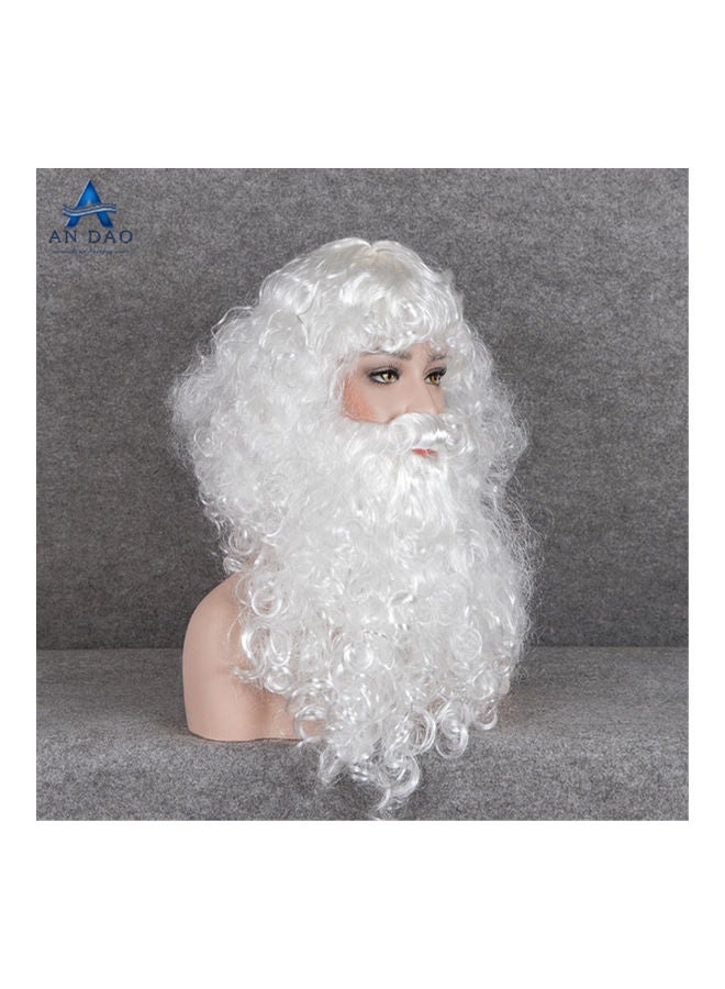 Lucky 2-Piece Santa's Curly Wig And Beard  - Image 2