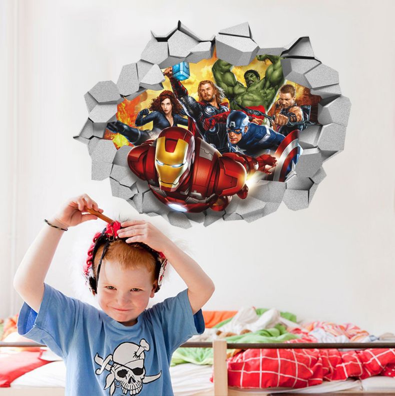 Fast Print The Avengers Wall Poster Sticker Multicolour 60x45cm - Image 5