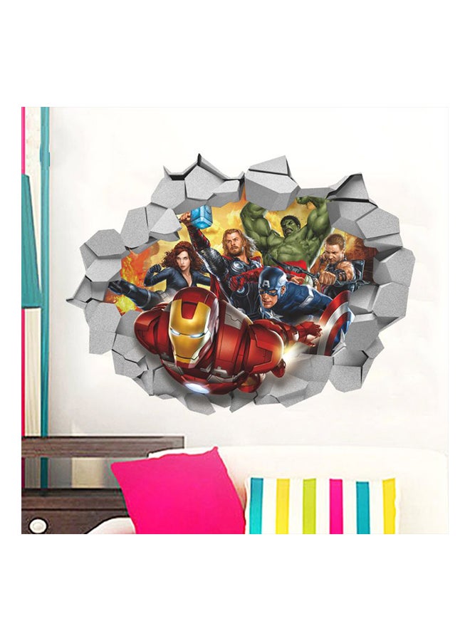 Fast Print The Avengers Wall Poster Sticker Multicolour 60x45cm - Image 1
