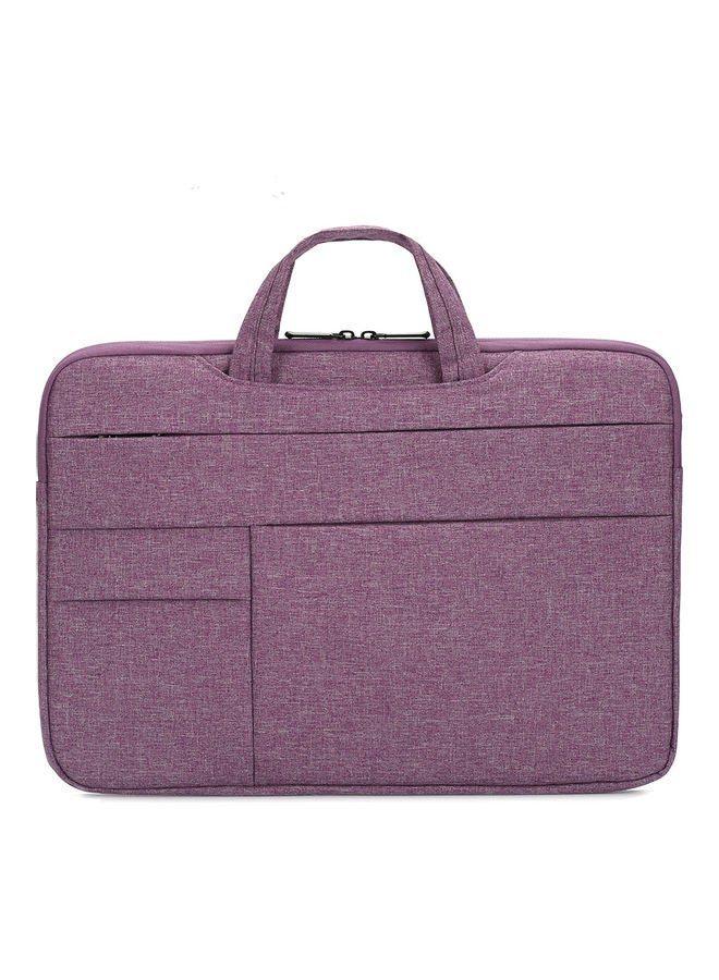 14 Inch Waterproof Nylon Laptop Briefcase Purple 
