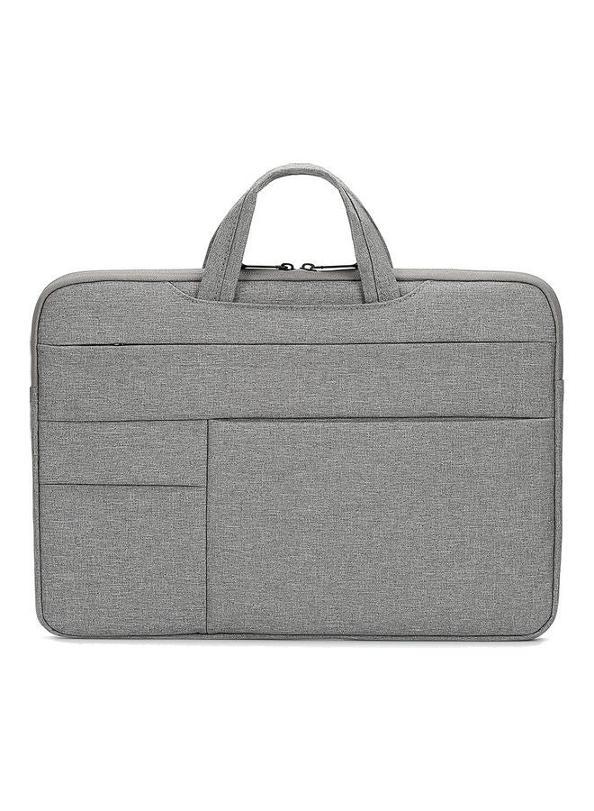 13.3 Inch Waterproof Nylon Laptop Briefcase Light Grey - Image 1