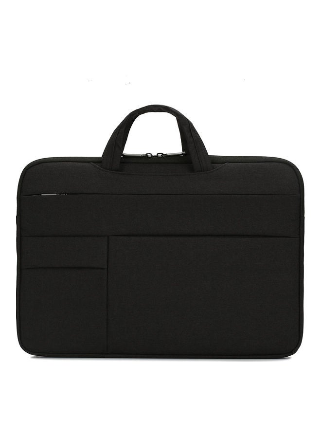 14 Inch Waterproof Nylon Laptop Briefcase Black