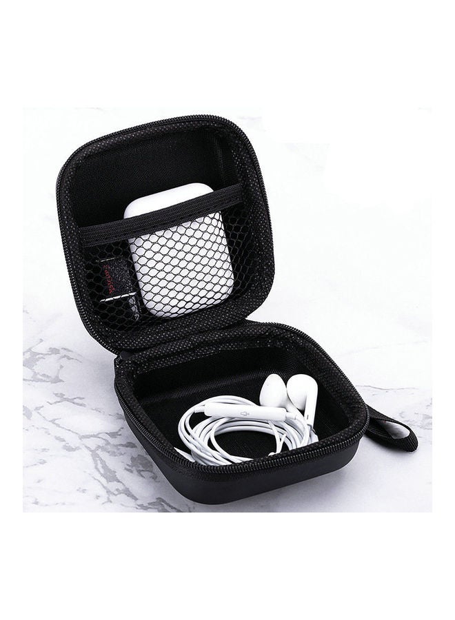 Earbuds Case EVA Cable Storage Bag Black  - Image 5