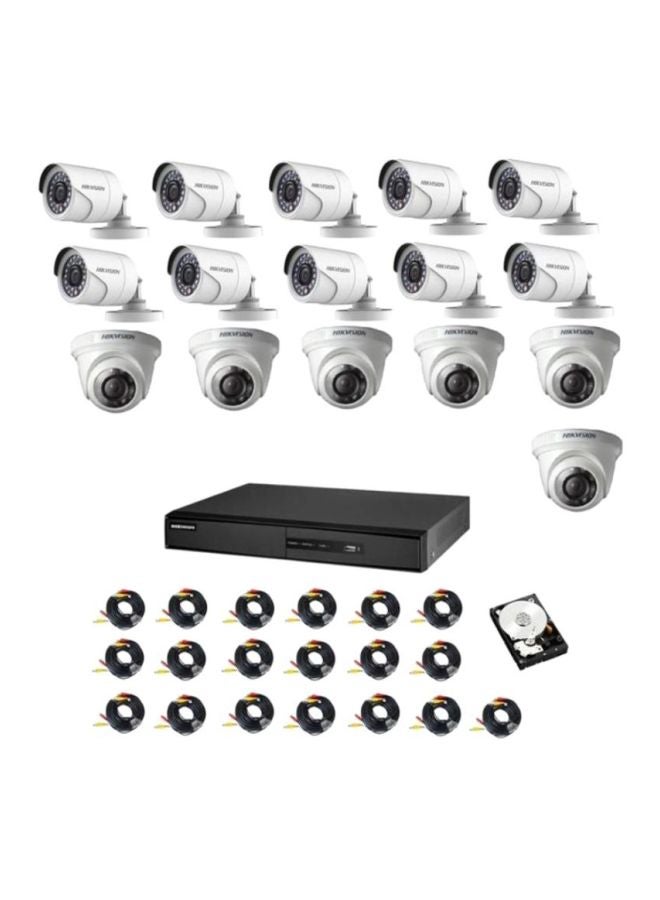 HIKVISION 16-Channel DVR Home Surveillance Camera Kit - Image 1