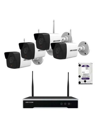 4-Channel Detection Wi-Fi Surveillance Camera Kit - v1609345967/N30570545A_1