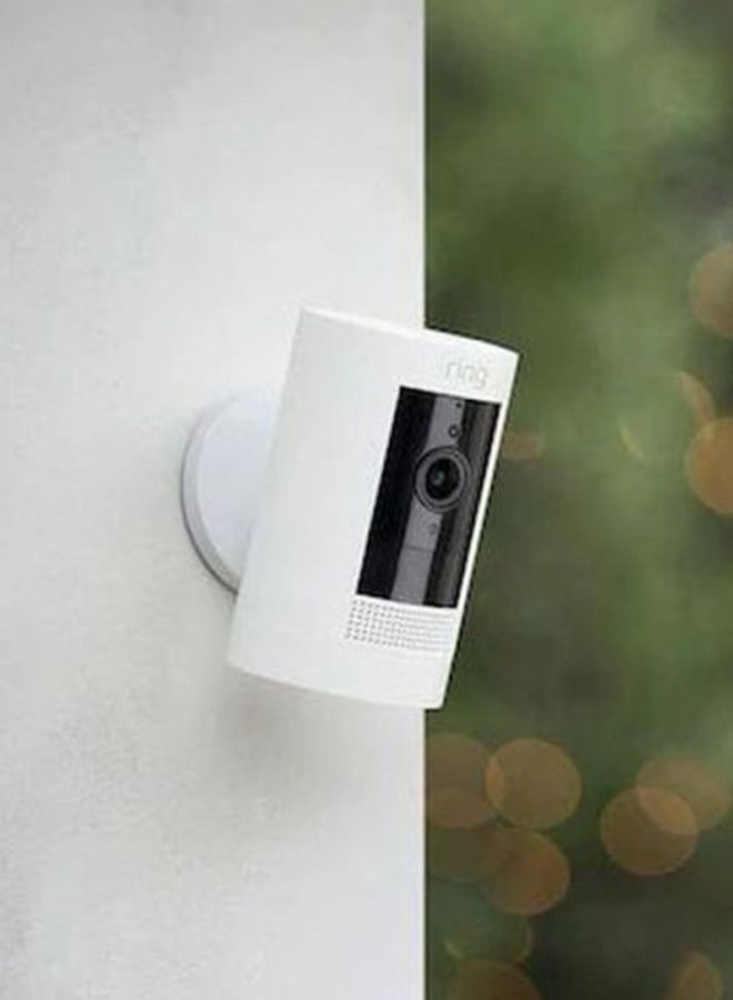 Ring Indoor Outdoor Stick Up Surveillance Camera White/Black - Image 3
