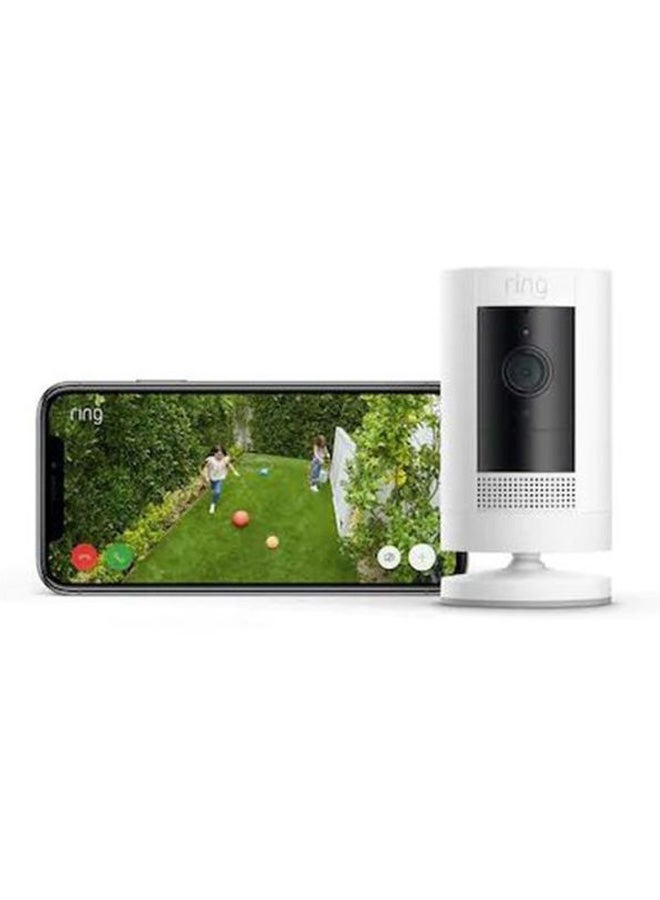 Ring Indoor Outdoor Stick Up Surveillance Camera White/Black - Image 4