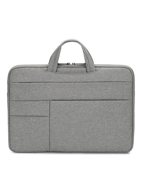14 Inch Waterproof Nylon Laptop Briefcase Light Grey