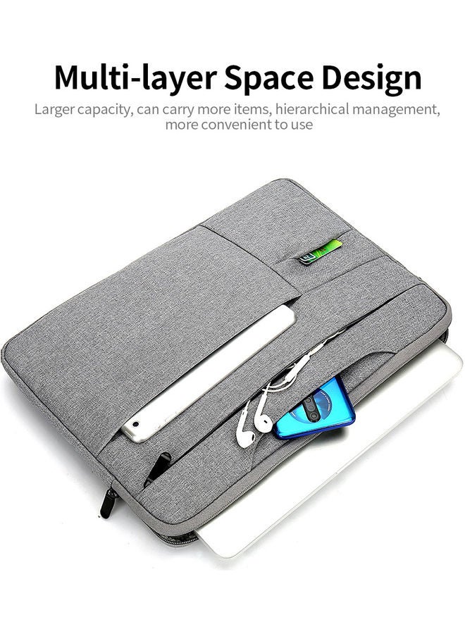 Generic - 14 Inch Waterproof Nylon Laptop Briefcase Light Grey - Image 1