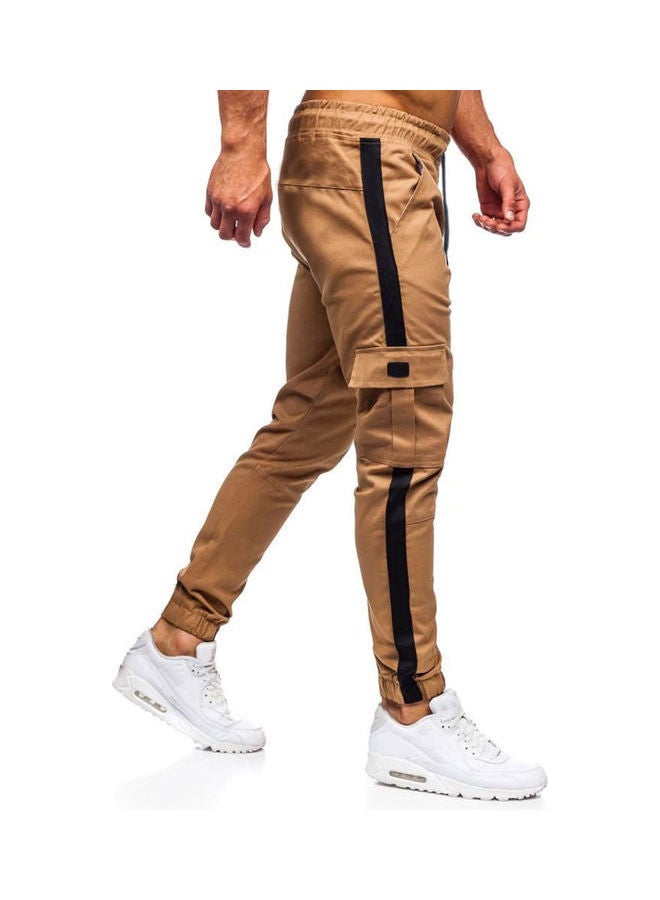بنطال مزود برباط كاكي - Image 3