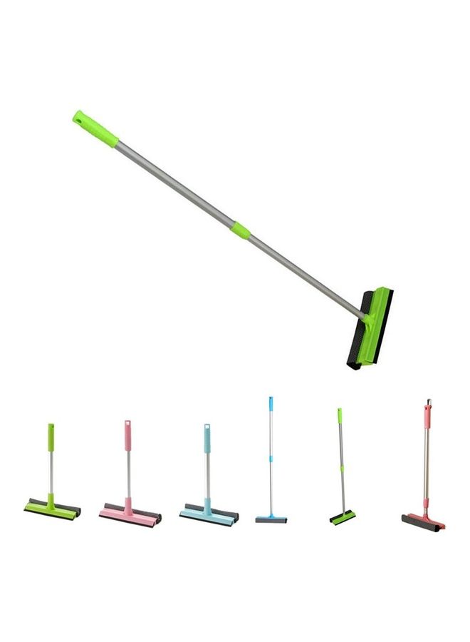 منظف زجاج مزدوج الجوانب بمقبض طويل أخضر/فضي 50x20x8سم - Image 3