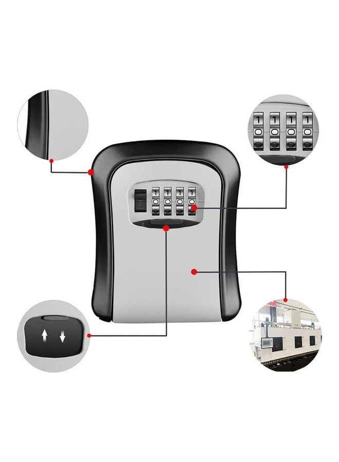 Generic - Zinc Alloy Code Lock Key Box Grey - Image 1