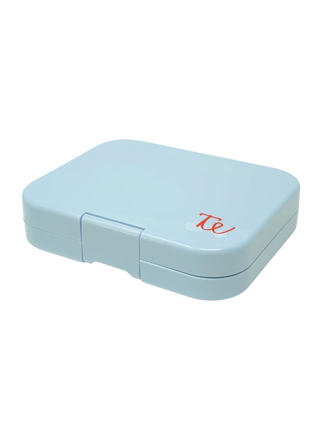 TINY WHEEL Bento Box Durable Leak Proof Lunchbox With 4 Compartments Blue 22x16x5.5cm - Image 1