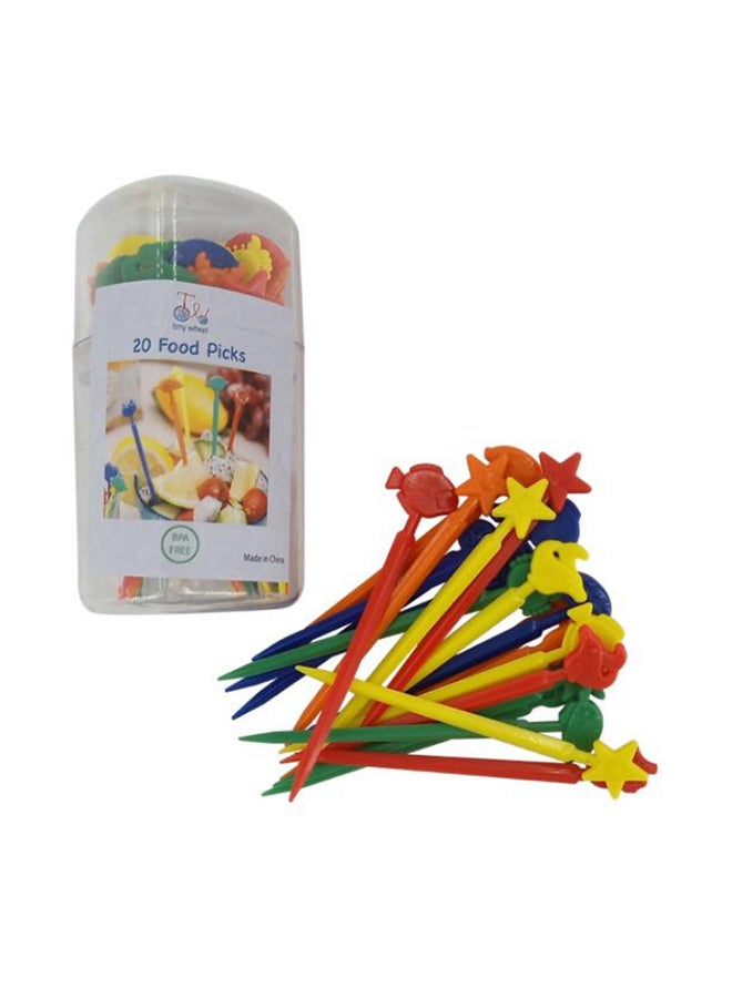 TINY WHEEL 20-Piece Marine Food Sticks Multicolour - Image 2