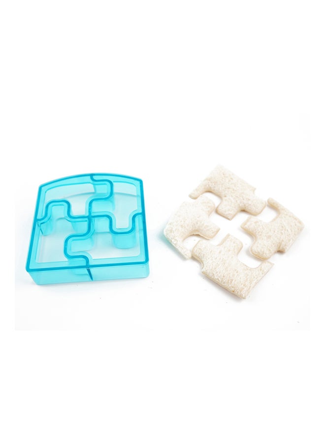 TINY WHEEL Puzzle Shaped Toast Cutter Blue - Image 2