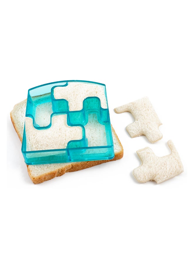 TINY WHEEL Puzzle Shaped Toast Cutter Blue - Image 3