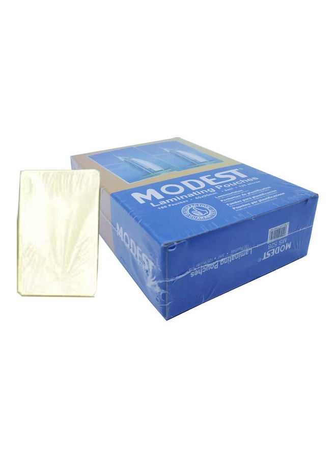 موديست مجموعة أغطية تغليف مكونة من 100 قطعة شفاف - Image 3
