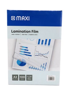 Maxi 100-Piece Laminating Pouch Film Set Clear  - Image 1