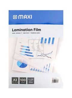 Maxi 100-Piece Laminating Pouch Film Set Clear  - Image 2