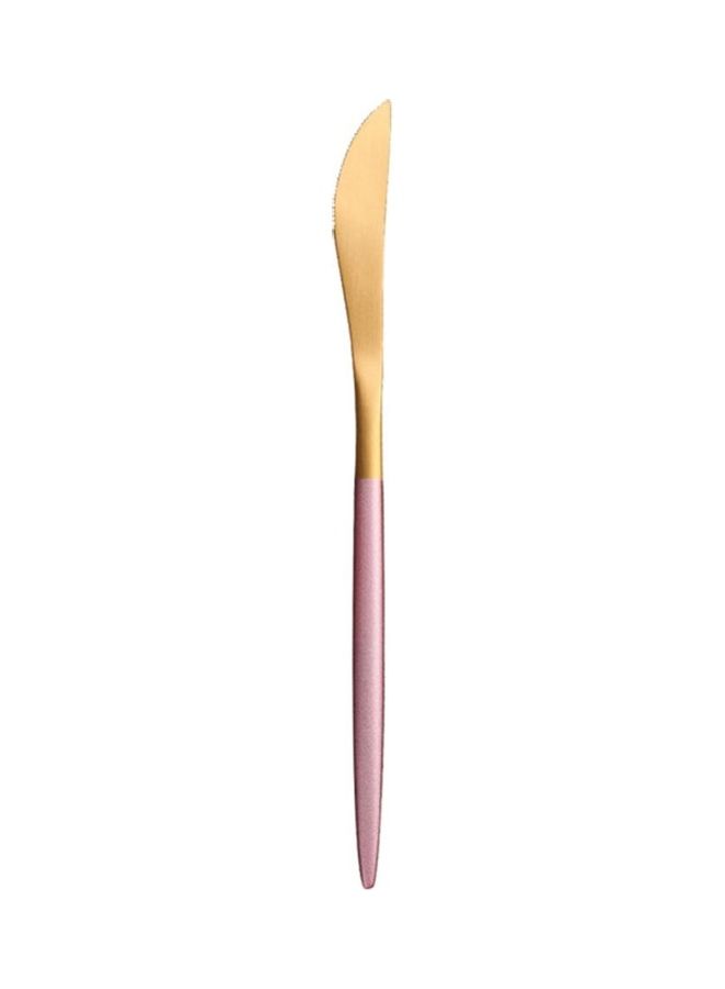 TD HOME 4-Piece Stainless Steel Cutlery Set Pink/Gold - Image 4