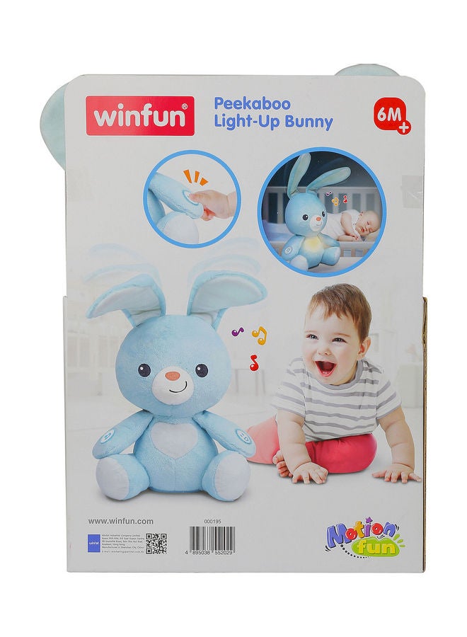 Motion Fun Peekaboo Light Up Stuffed Bunny - v1609377500/N43377942A_1