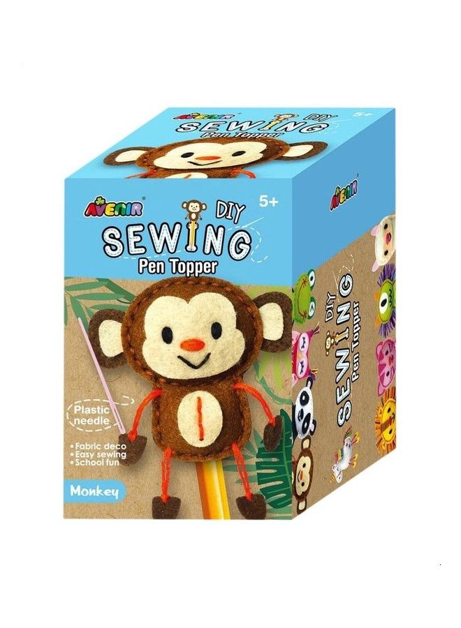 Avenir - Monkey Shaped Pen Topper Sewing Toy - Image 1