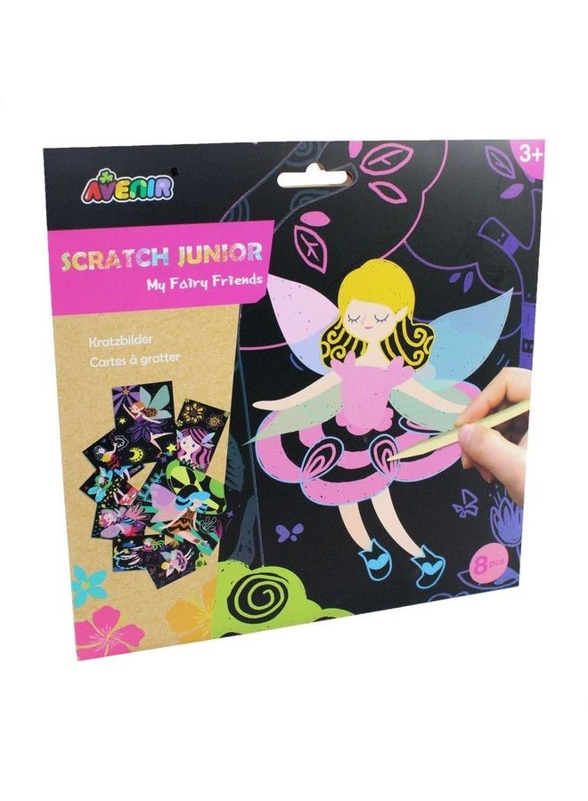 Avenir 8-Piece My Fairy Friends Scratch Junior Painting Playset