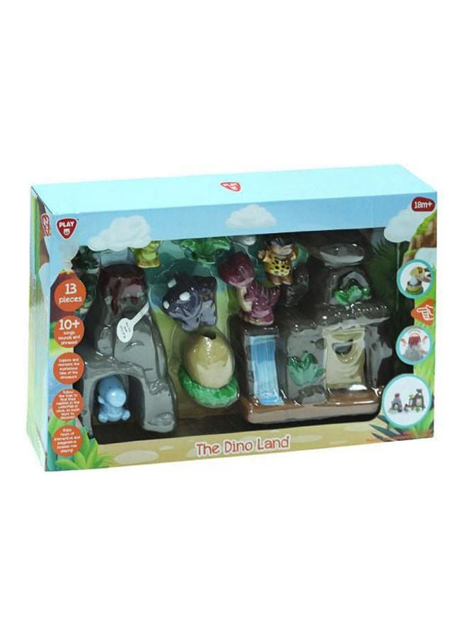PLAYGO - 13-Piece Fun The Dino Land Playset - Image 1