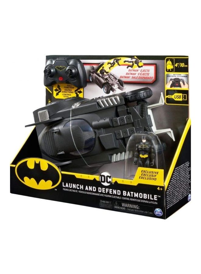 SPIN MASTER - Batman Launch and Defend Batmobile Remote Control Vehicle with Exclusive Action Figure 30.48x35.89x13.34cm - Image 1